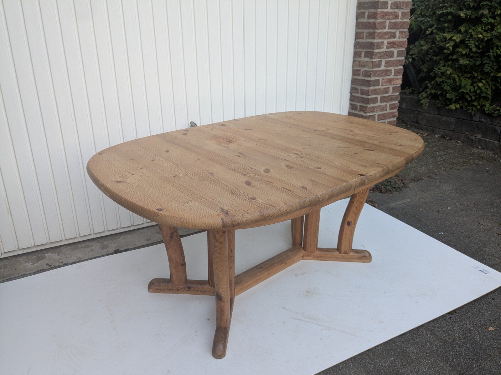 Dyrlund vintage ovale eettafel uitschuifbaar, Ophalen of Verzenden, Gebruikt, Ovaal