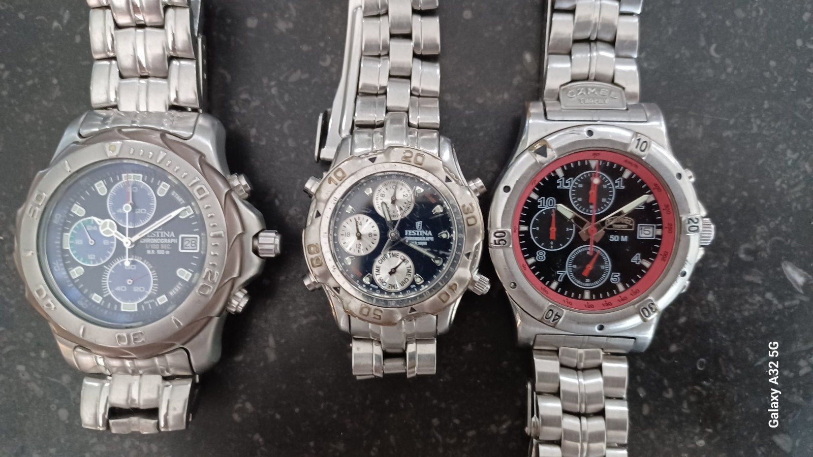 Div horloges, Breil, Festina, Camel, D&G, Carucci, Bering, Ophalen of Verzenden, Gebruikt, Leer, Overige merken