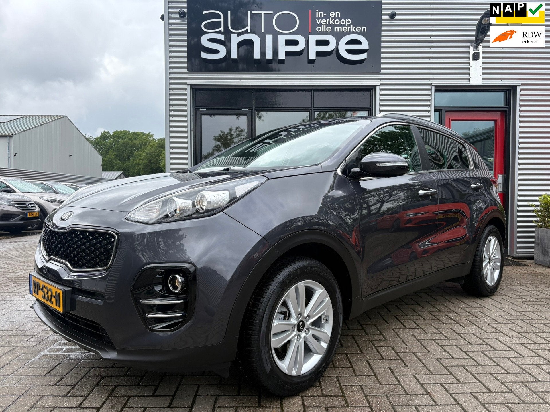 Kia Sportage 1.6 GDI DynamicLine -LEDER-STOELVERWARMING V+A-, Voorwielaandrijving, Gebruikt, 4 cilinders, 132 pk