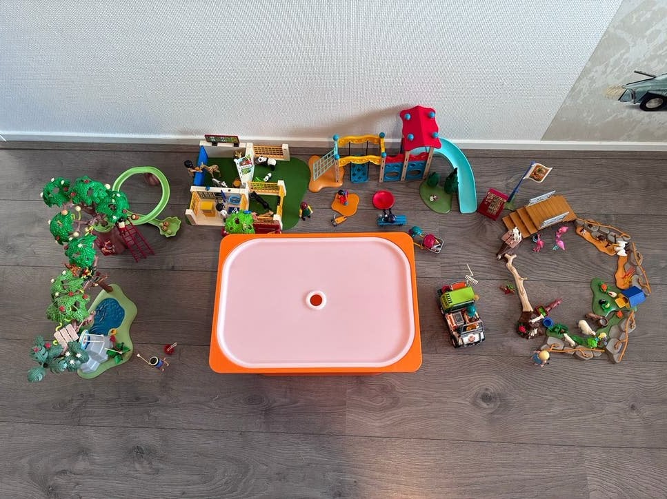 Grote Playmobil Zoo/Dierentuin set met veel extra's, Ophalen, Zo goed als nieuw