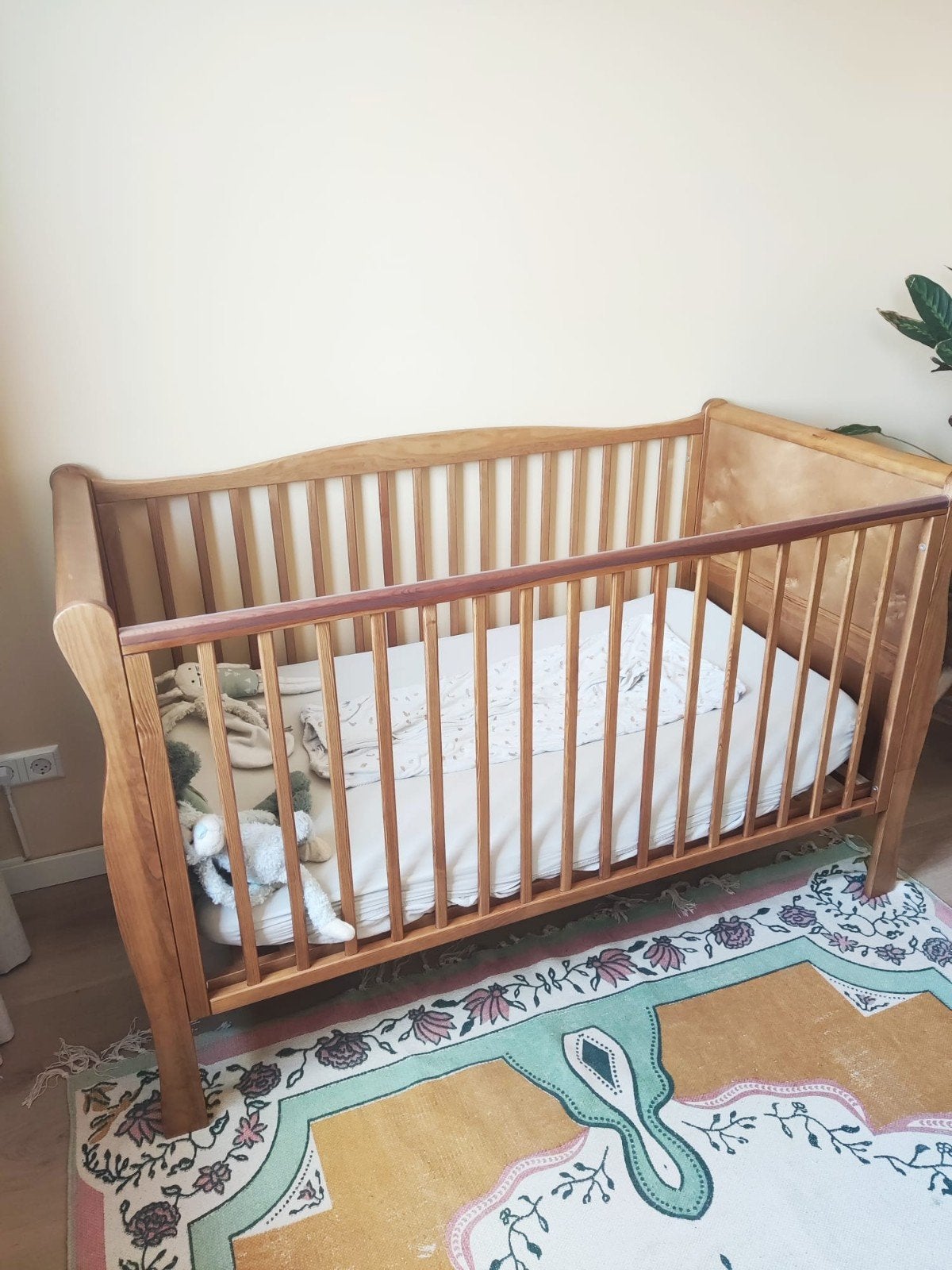 Houten Ledikant om te bouwen tot juniorbed, Kinderen en Baby's, Babywiegjes en Ledikanten, Ophalen, Gebruikt, Ledikant