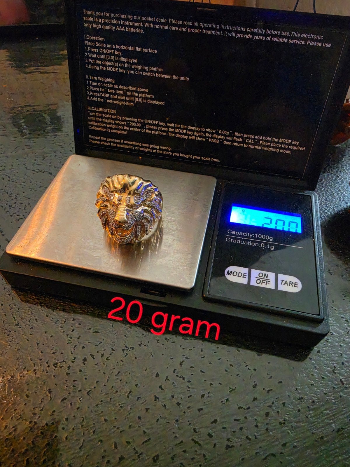 3 Gouden Ringen 14 Karaat - Totaal 44.3 Gram, Gebruikt, Ophalen of Verzenden, Dame of Heer, Met edelsteen