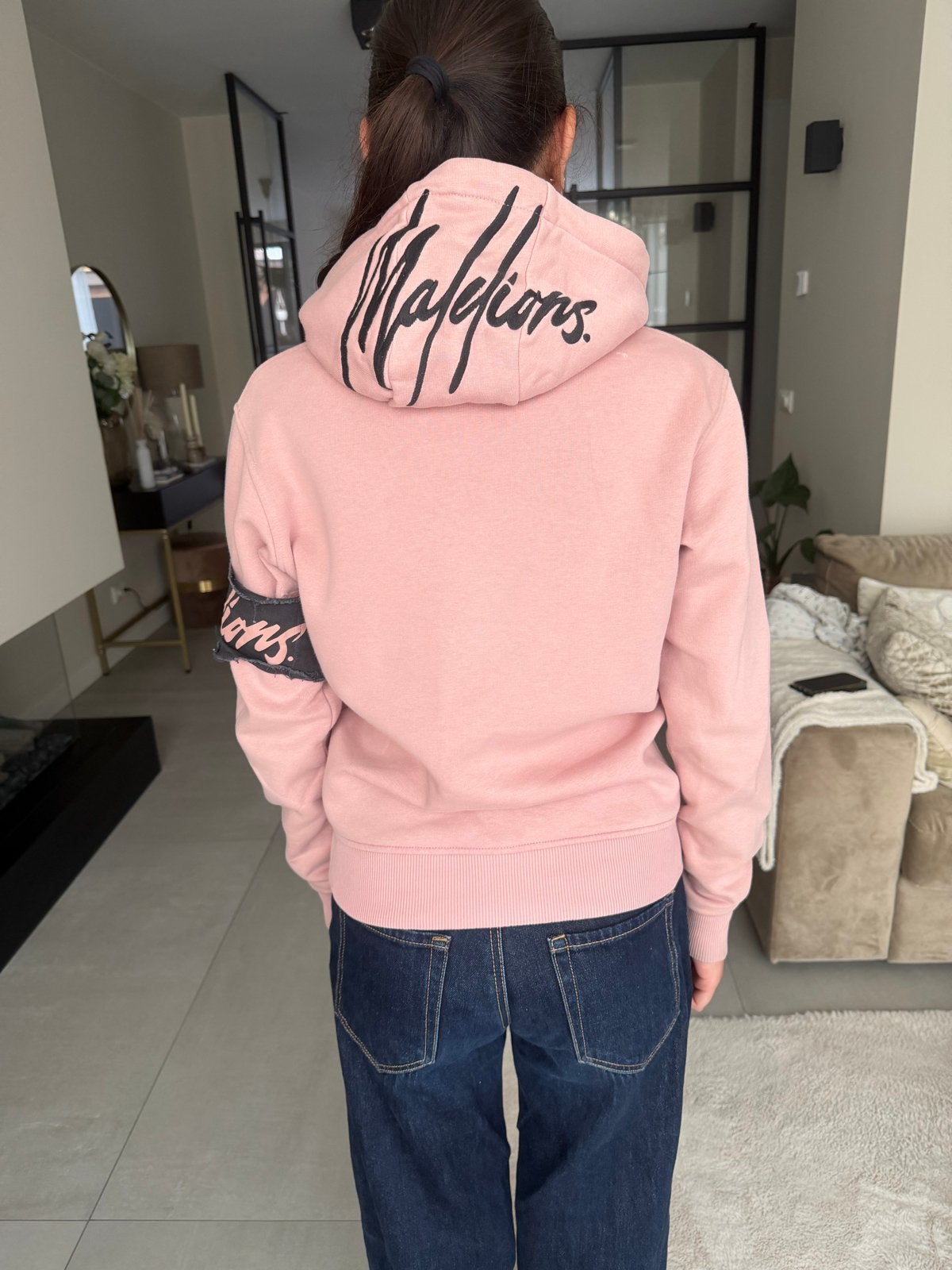 Malelions hoodie roze XXS, Ophalen of Verzenden, Gedragen, Maat 34 (XS) of kleiner, Roze
