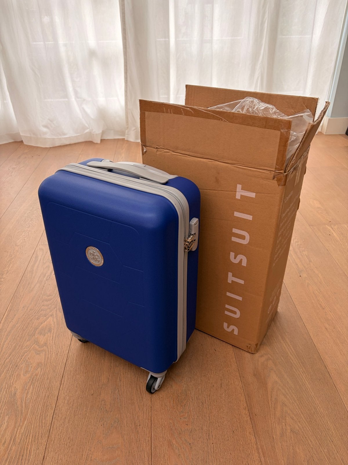 Nieuwe Suitsuit Caretta Dazzling Blue Handbagage Koffer, 40 tot 60 cm, 20 tot 30 cm, Blauw, Nieuw
