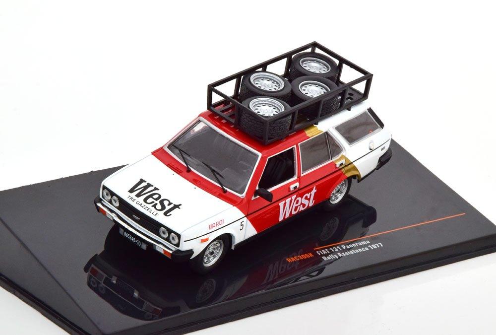 Fiat 131 Panorama “West Assistance” 1977 Wit/Rood 1-43 Ixo, Overige merken, Www.ixomdels.de, Info@geerligsdejong.nl, Auto