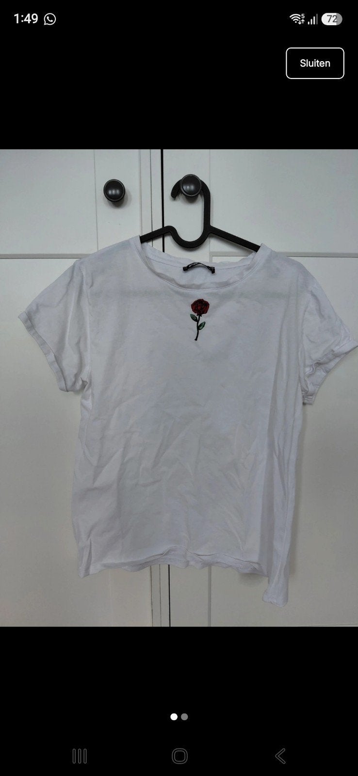 Shirt met print, Wit, Maat 42/44 (L), New Yorker, Ophalen of Verzenden