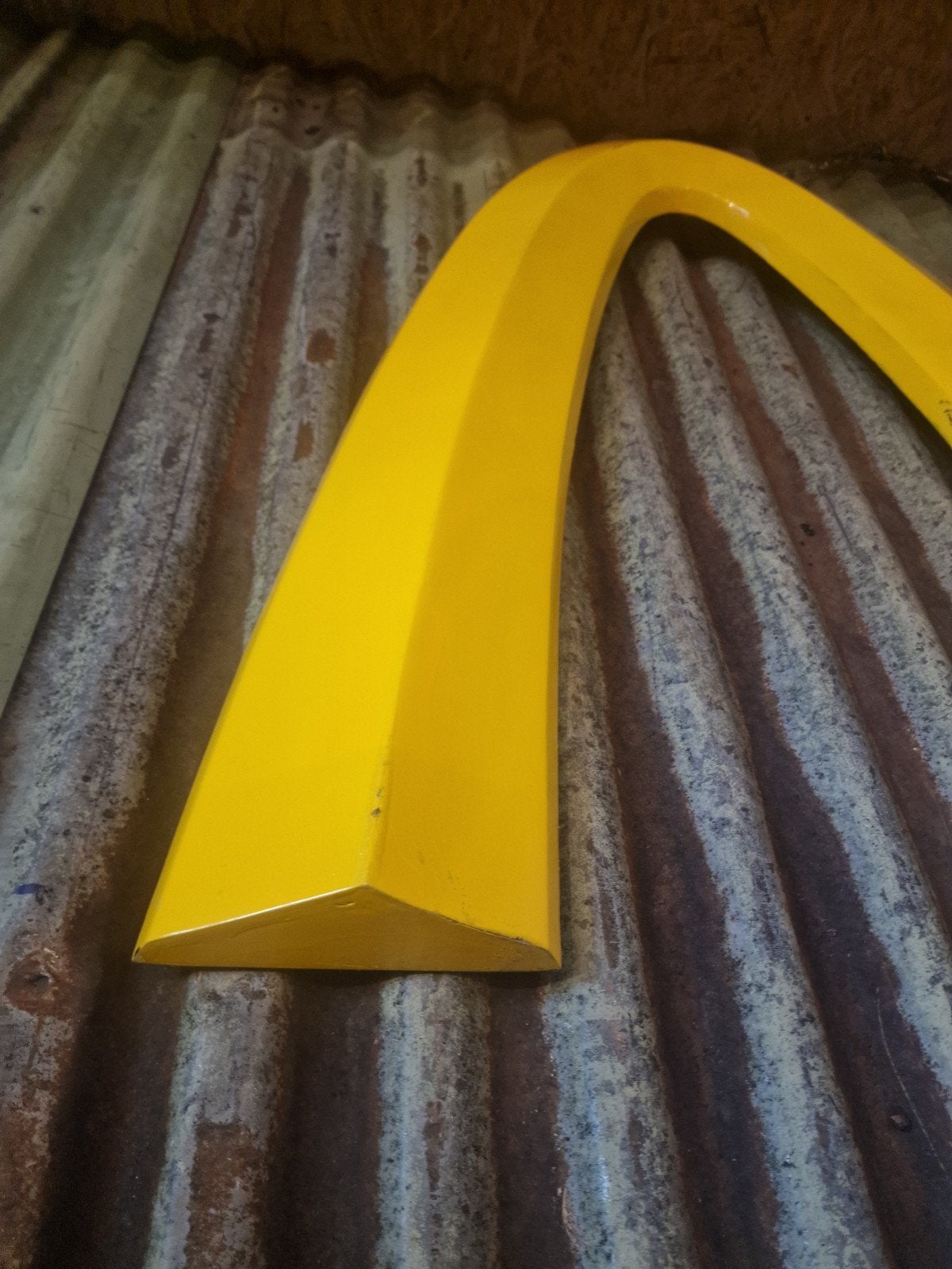 aluminium M van McDonald's, Verzamelen, Ophalen, Gebruikt, Reclamebord