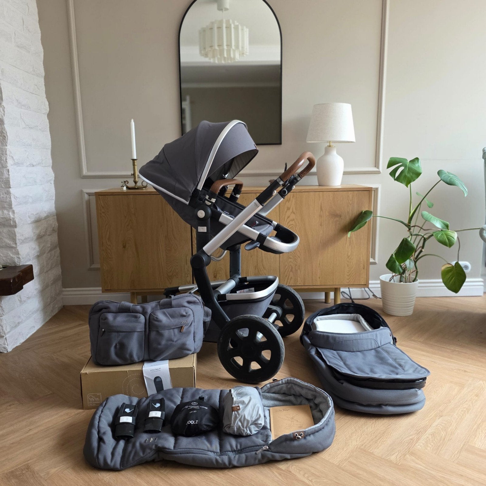 Joolz Day 3 Kinderwagen met veel accessoires, Zo goed als nieuw, Combiwagen, Verstelbare duwstang, Ophalen