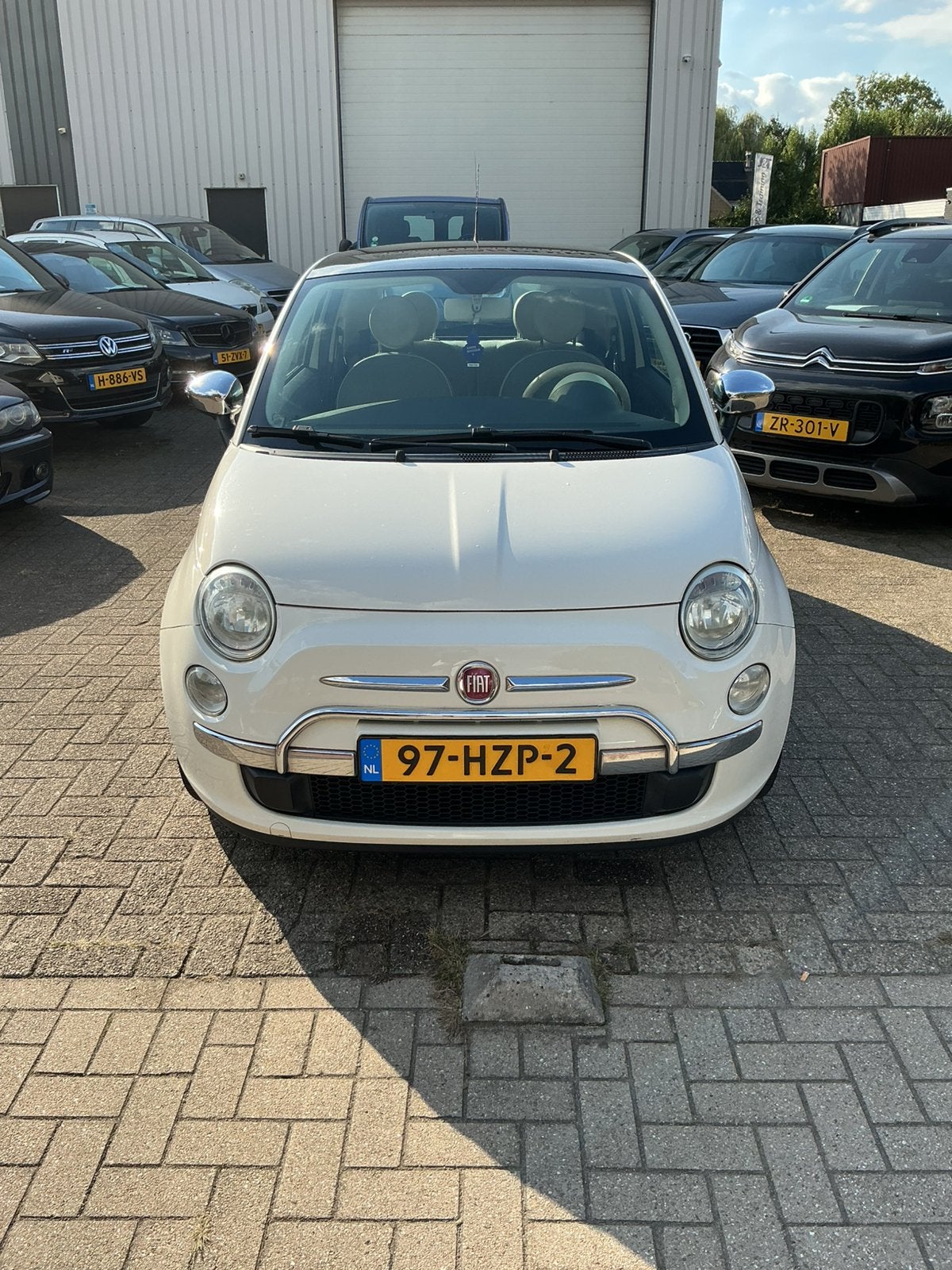 Foto 2 van Fiat 500 1.2 C 2009 Wit|NAP|GLAZENDAK|AIRCO|CARPLAY|APK’27