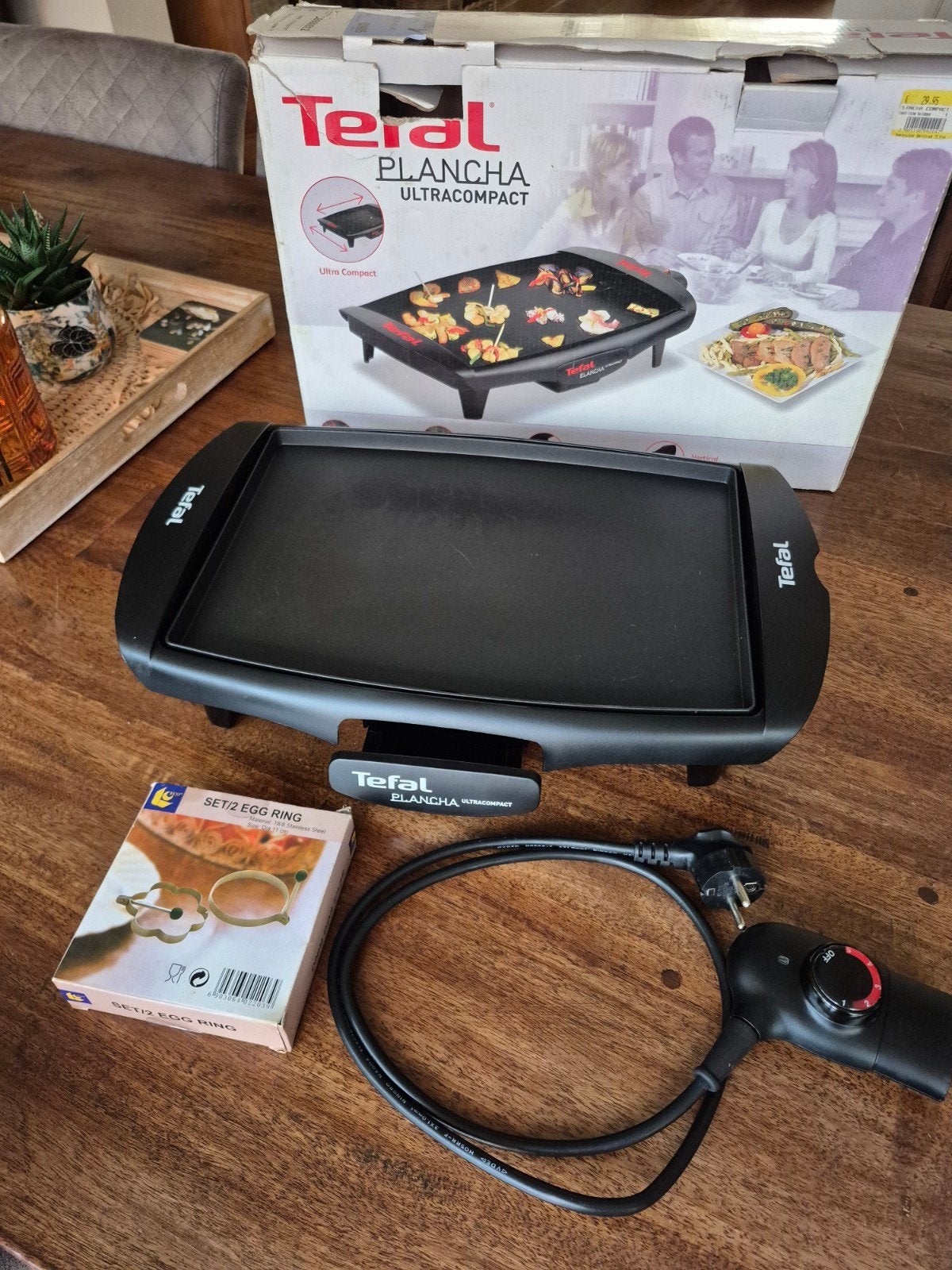 Electrische tafelgrill  van Tefal, Witgoed en Apparatuur, Grillplaten, Ophalen of Verzenden, Gebruikt, Tafelgrill