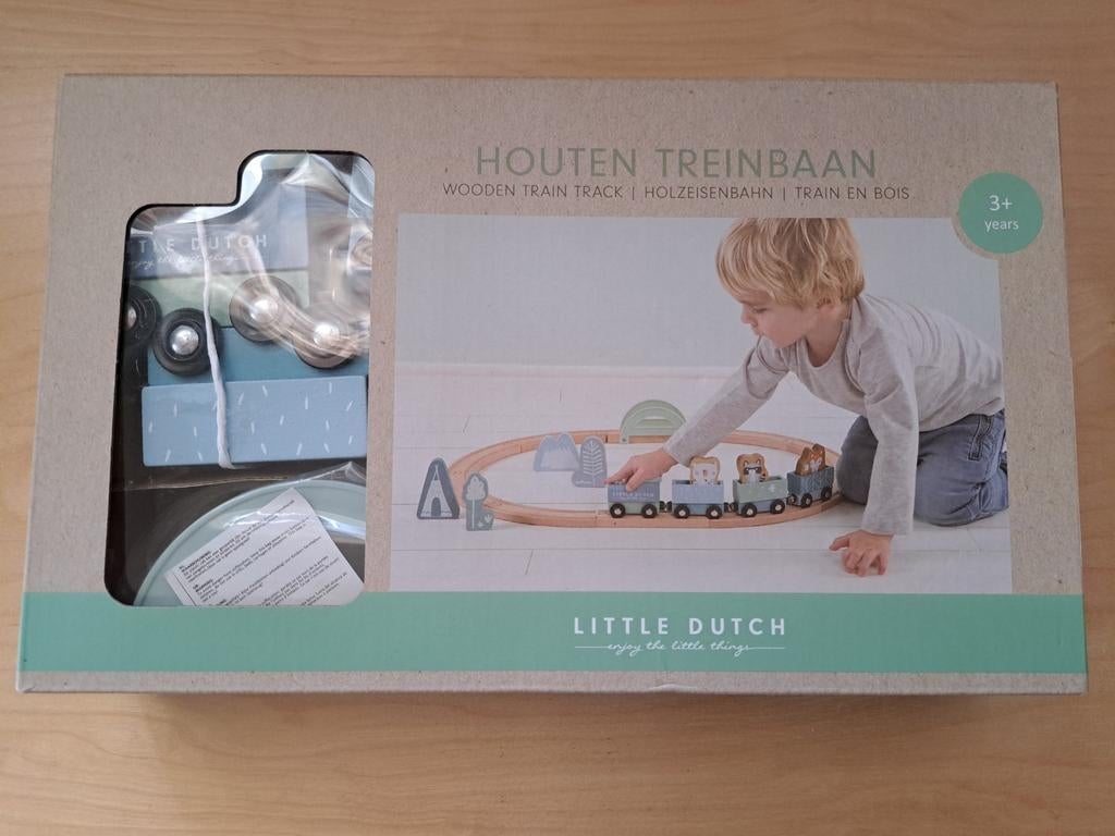 Little dutch houten treinset nieuw, Kinderen en Baby's, Speelgoed | Houten speelgoed, Ophalen of Verzenden, Nieuw, Overige typen