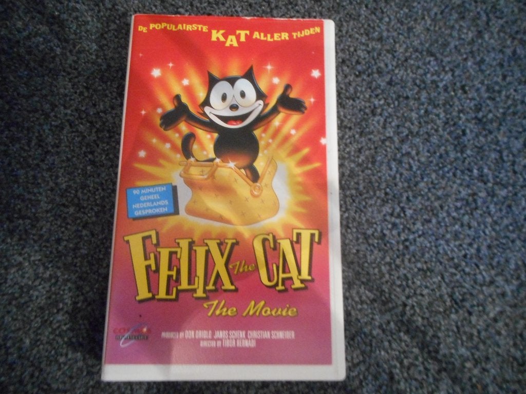 FELIX THE CAT The Movie! Op VIDEO!, Tekenfilm, Verzenden, Zo goed als nieuw, Vanaf 12 jaar