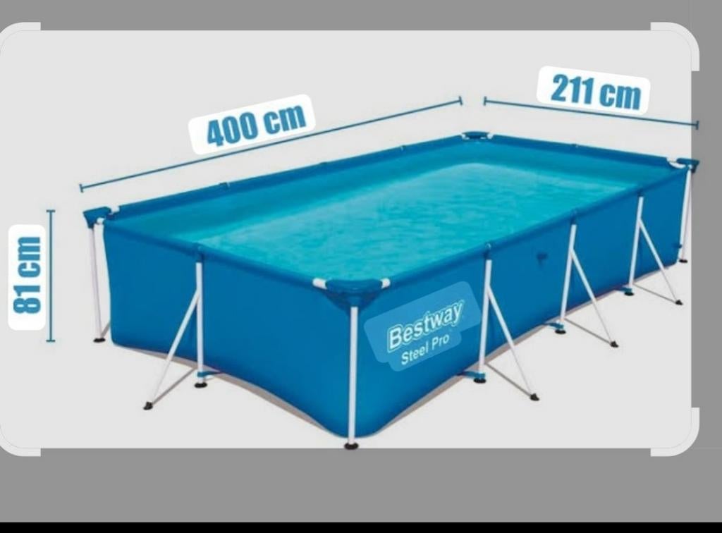 Zwembad 4x2x0,81mtr, Tuin en Terras, Zwembaden, Ophalen, 200 tot 300 cm, 80 tot 120 cm, Zo goed als nieuw