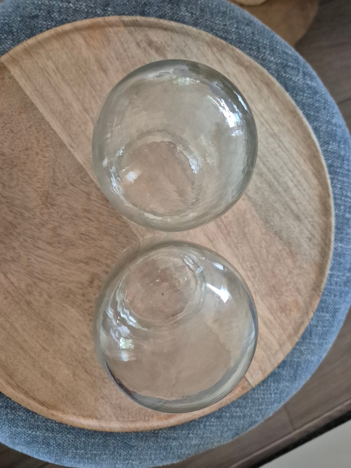 Schutglazen voor stallamp - 2 stuks met mooie patina, Ophalen of Verzenden