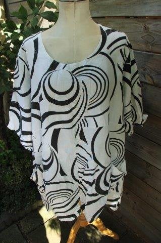 Tuniek ecru/ zwart La Bass mt XXL Vaste prijs, Kleding | Dames, Zwart, Maat 46/48 (XL) of groter, Ophalen of Verzenden, Zo goed als nieuw