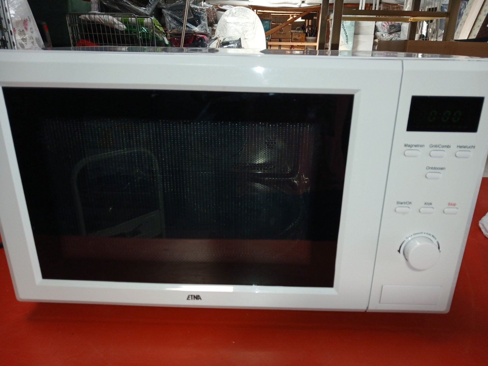 ETNA ECM153WIT combi-magnetron ZGAN/nieuw, Witgoed en Apparatuur, Magnetrons, Ophalen, Zo goed als nieuw, Grill, Vrijstaand