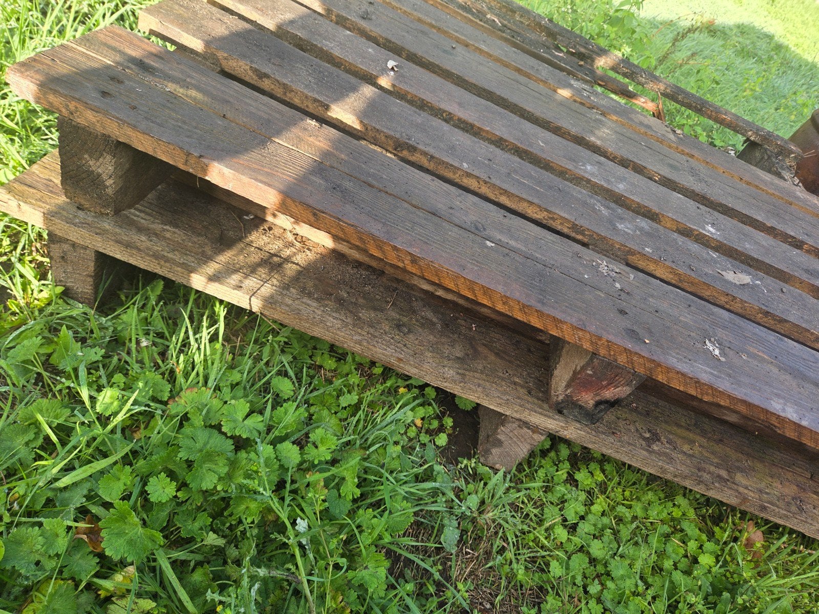 Diverse balken, pallets en platen - Gebruikt hout, Doe-het-zelf en Verbouw, Ophalen, Gebruikt, Overige typen, 50 mm of meer