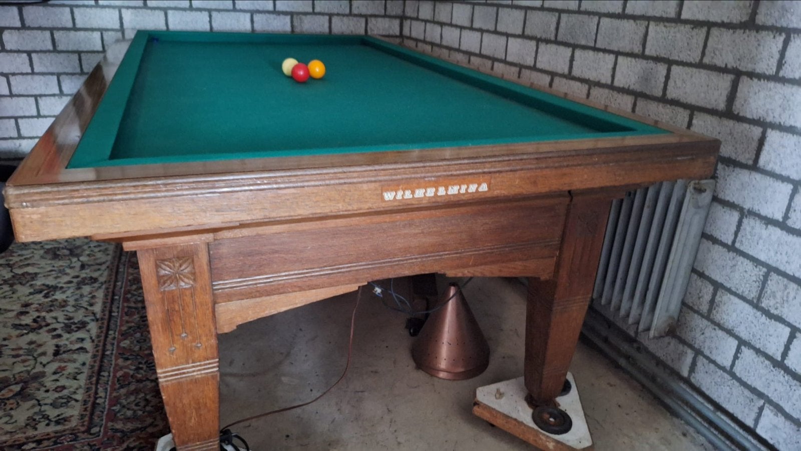 Wilhelmina Biljarttafel - Klassiek en Compleet, Ophalen, Gebruikt, Biljarttafel