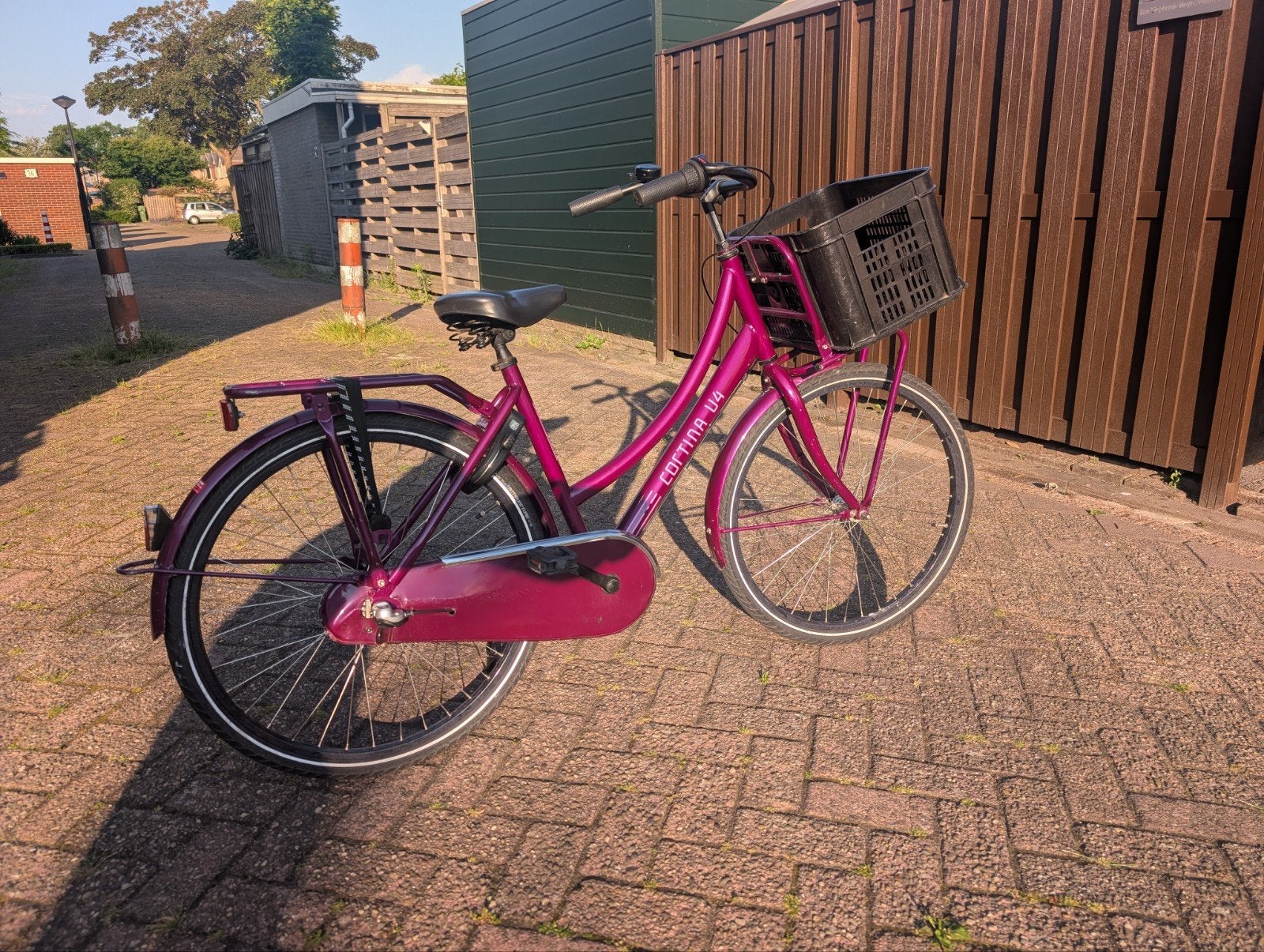 Cortina U4 Transportfiets 26 inch - Roze/Paars, Terugtraprem, Gebruikt, Minder dan 47 cm, Ophalen