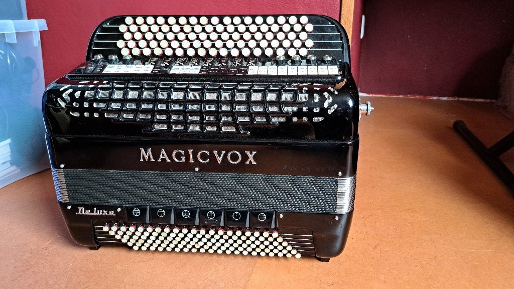 Accordeon, Muziek en Instrumenten, Accordeons, Gebruikt, Met koffer, Knopaccordeon, 120-bas
