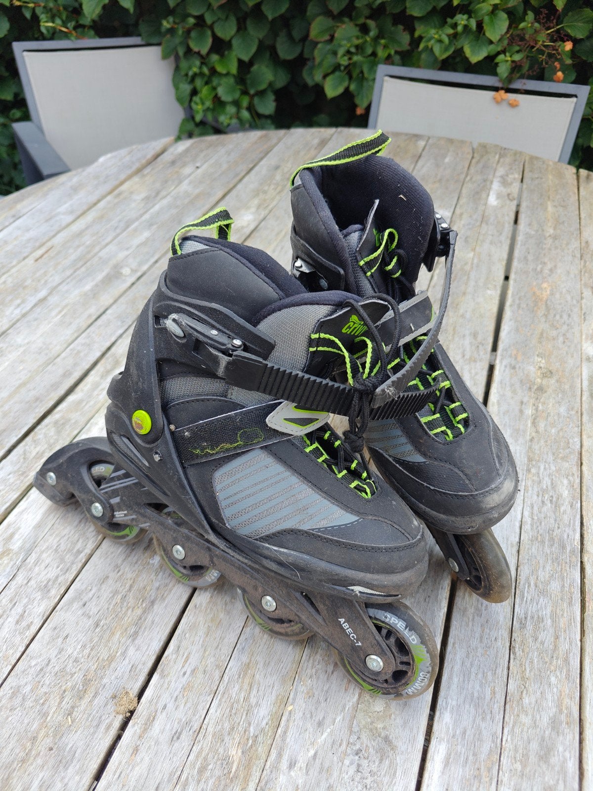 Inline skates maat 37-41, verstelbaar, zwart/grijs, Kinderen, Inline skates 4 wielen, Ophalen, Overige merken