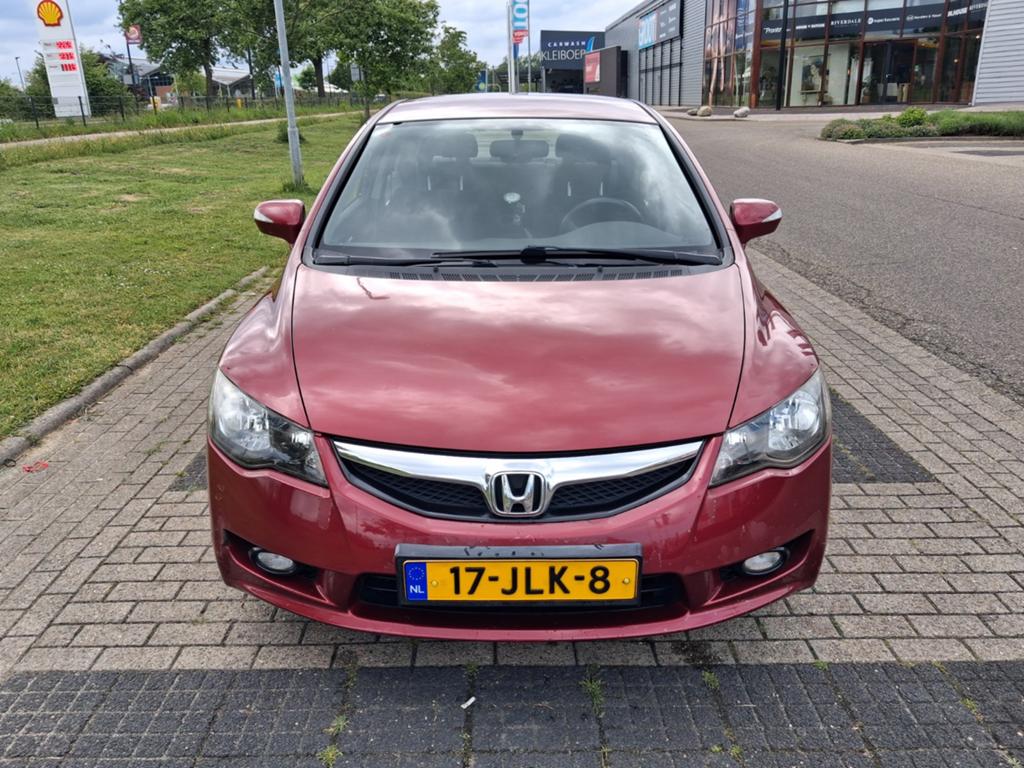Honda Civic 1.3 Vtec Hybrid 4DR C-tr. 2009 Rood, Origineel Nederlands, Bedrijf, Hybride Elektrisch/Benzine, 22 km/l