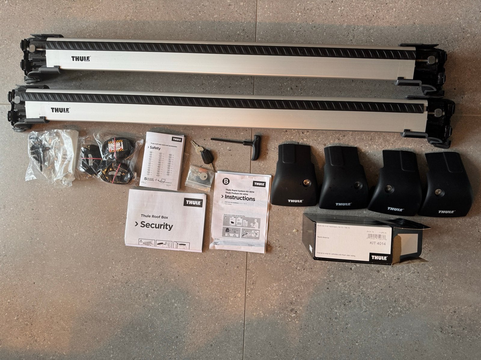 Thule dakdragerset voor Audi A3 Sportback (2004-2012), Auto diversen, Dakdragers, Ophalen, Zo goed als nieuw