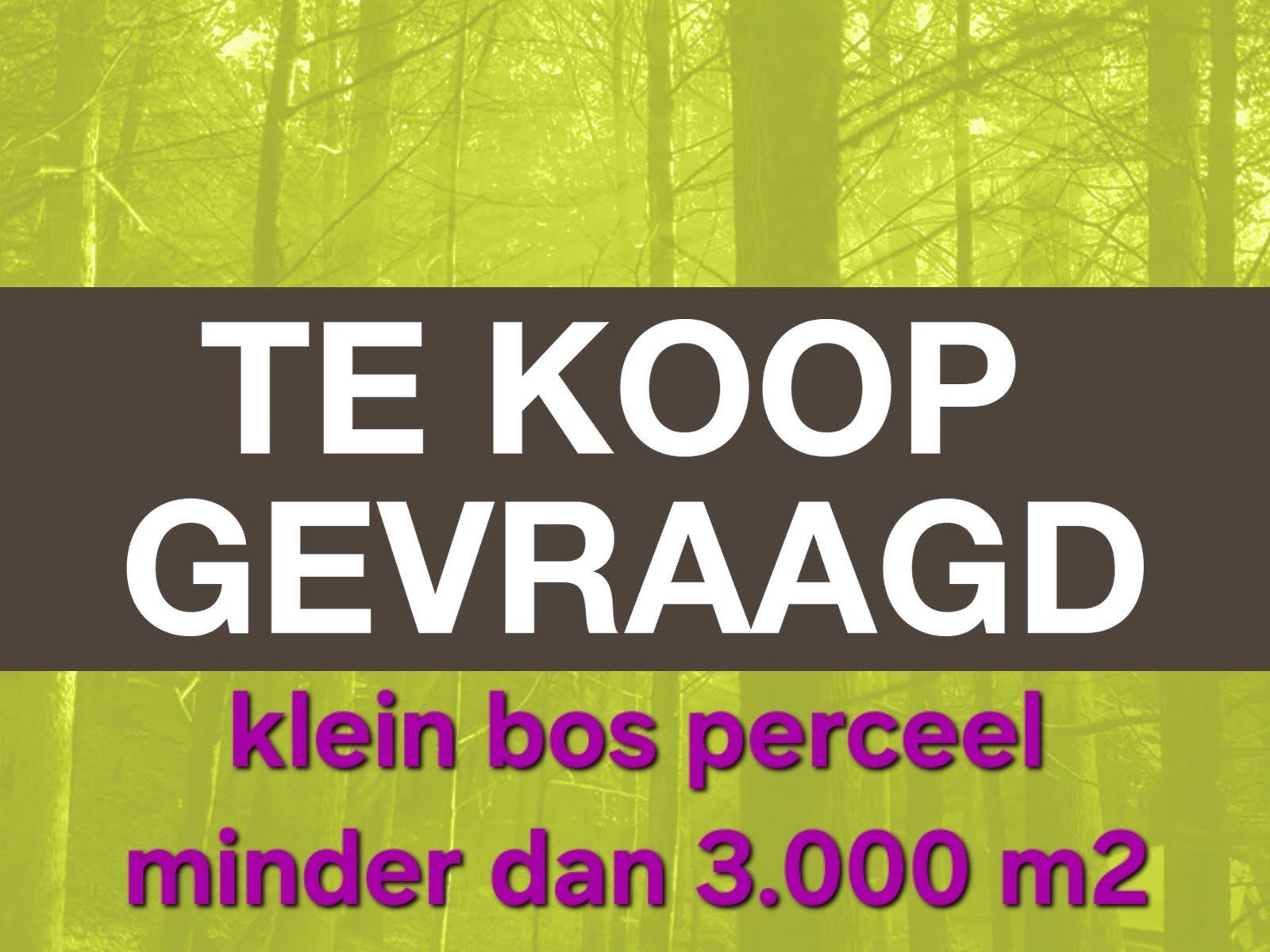 Te koop gevraagd klein prive bosperceel, Tuin en Terras, Ophalen, Halfschaduw, Overige soorten, 100 tot 250 cm