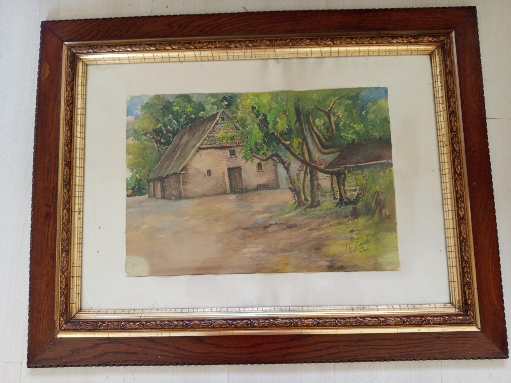 Schilderij, Antiek en Kunst, Kunst | Schilderijen | Klassiek, Ophalen, Acrylverf, Bijzondere lijst, Overige ondergronden