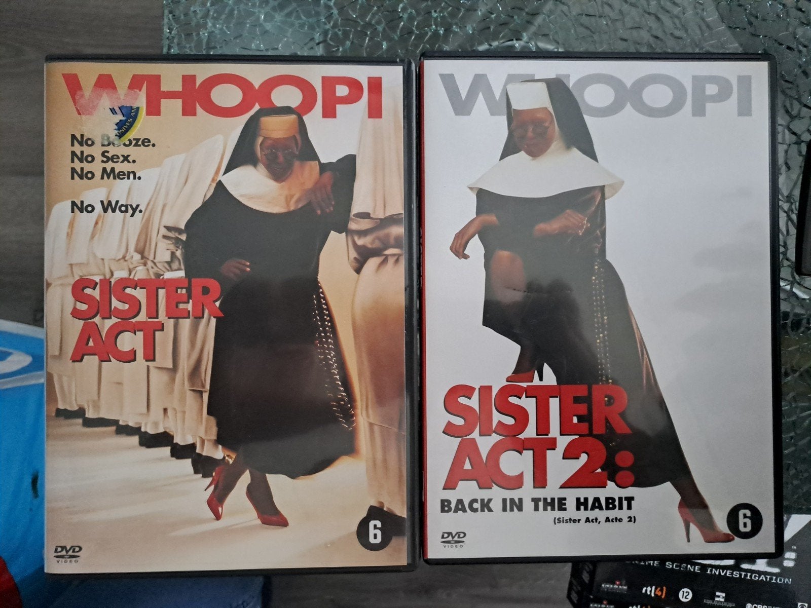 Sister act 1&2 (dvd), Alle leeftijden, Ophalen of Verzenden, Zo goed als nieuw, Komedie