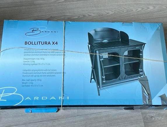 Bardani - Bollitura X4 Campingkeuken campingkast, Caravans en Kamperen, Ophalen of Verzenden, Zo goed als nieuw