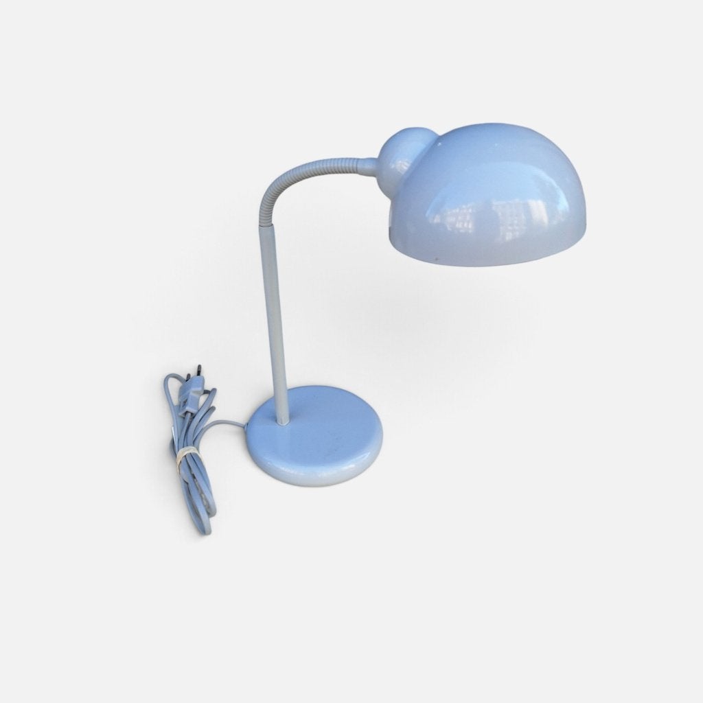 Vintage Bureaulamp - Flexibele Zwanenhals - Grijs, Ophalen, Bureaulamp, Gebruikt, Vintage