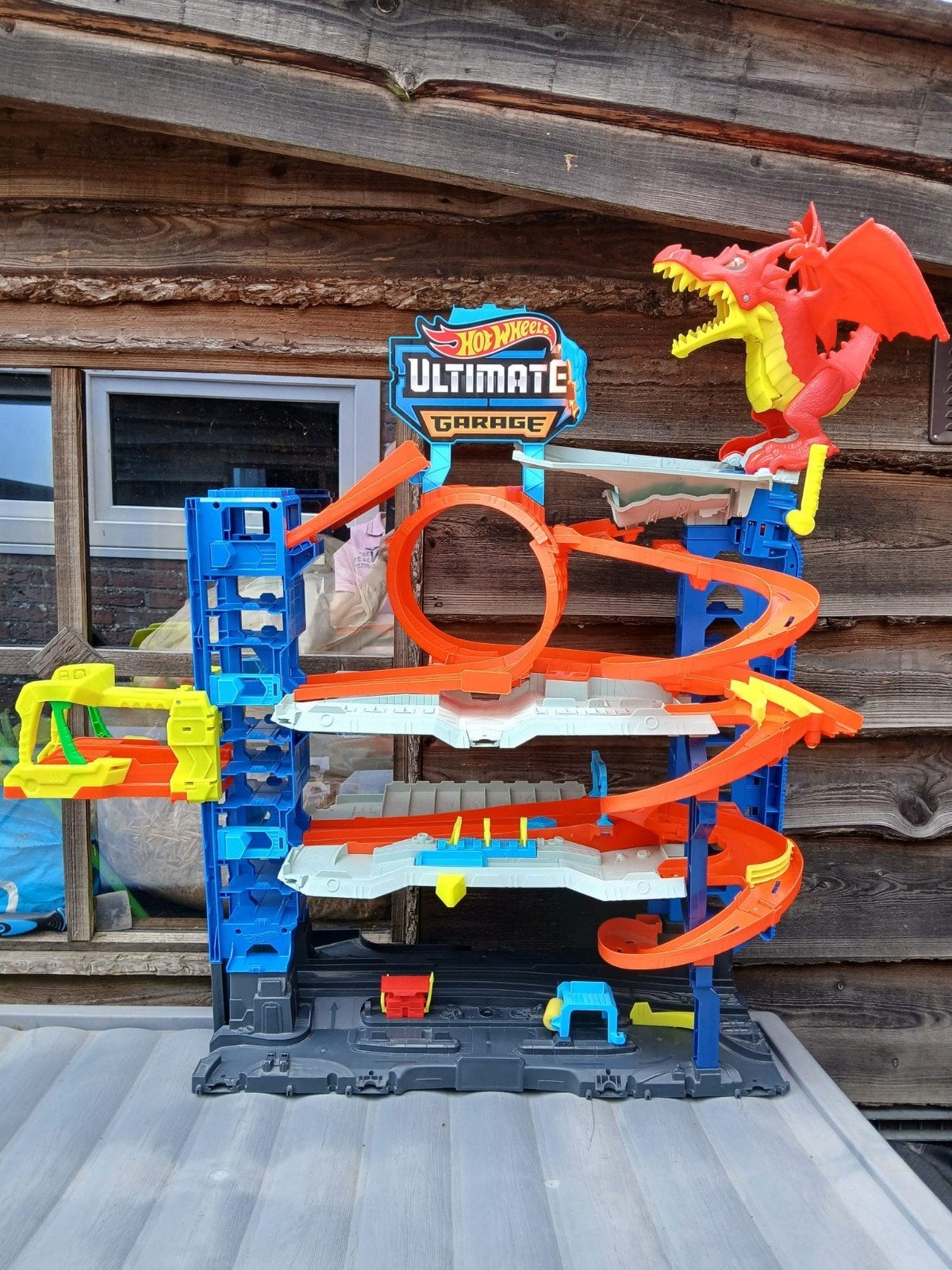 Hotwheels ultimate baan met draak, Ophalen of Verzenden, Handmatig, Hot Wheels