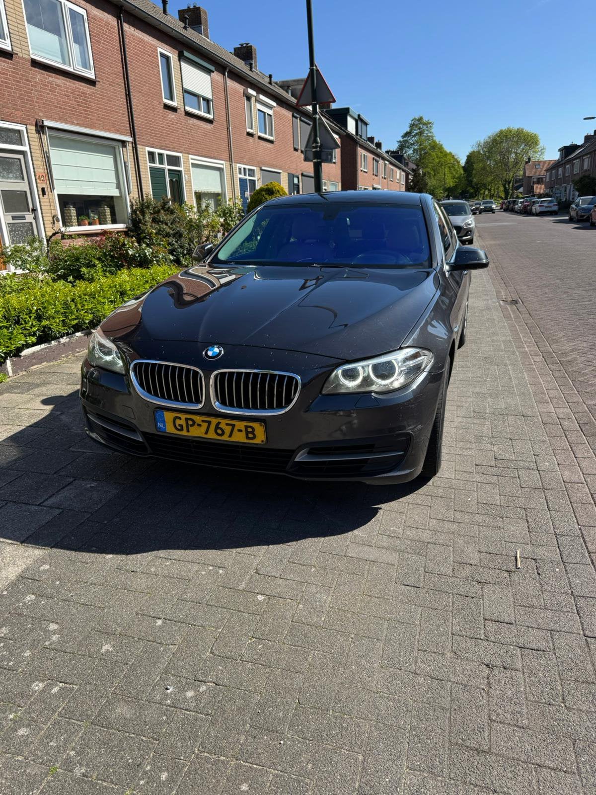 BMW 5-Serie 2015, Auto's, BMW, Stof, 1995 cc, Beige, 4 cilinders