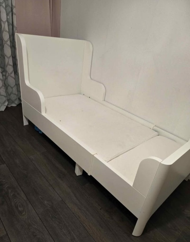 Meegroeibed (+ matras), Ophalen, 70 tot 85 cm, Zo goed als nieuw, Matras