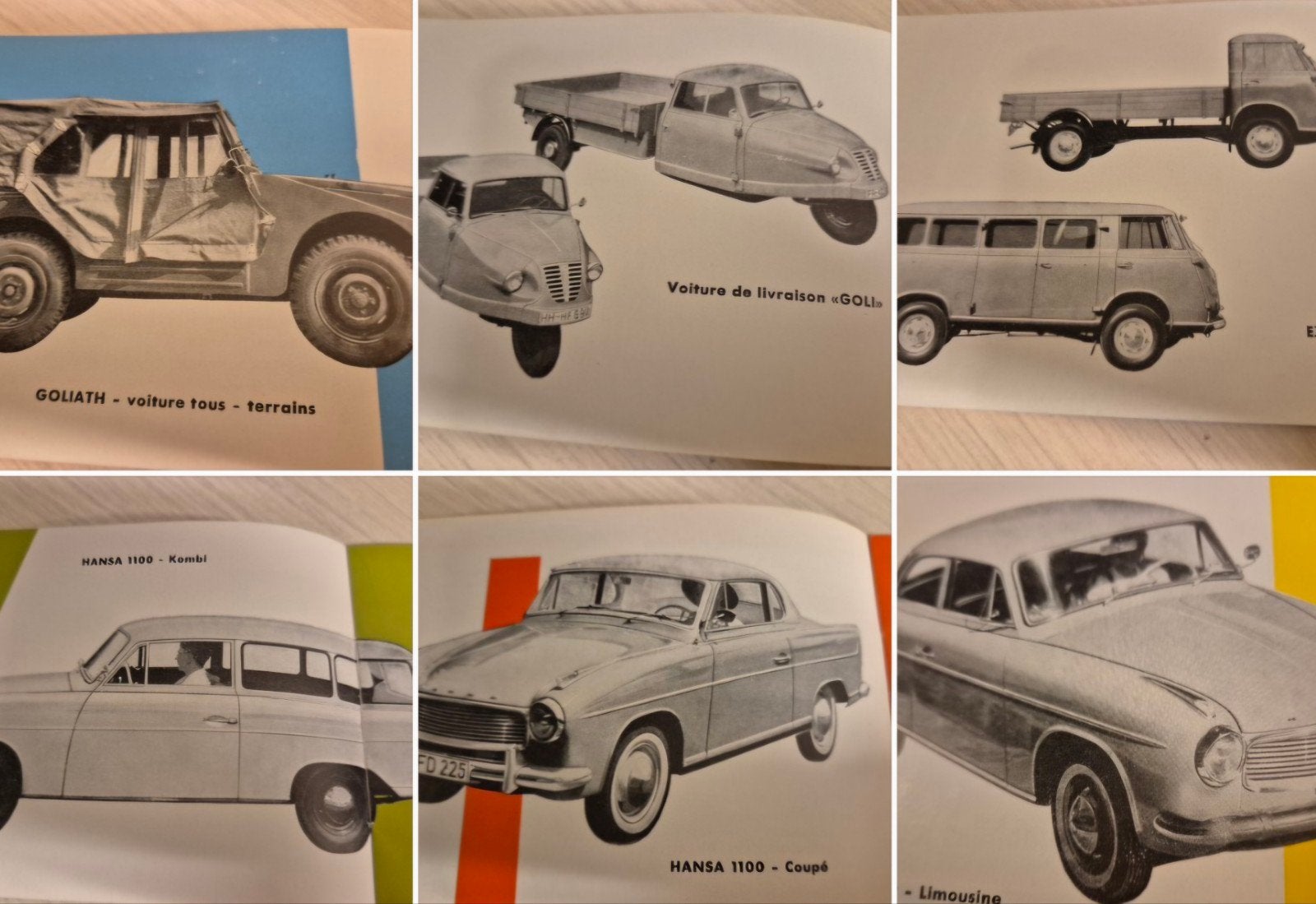 jaren 50 Goliath folder óók de zeldzame Jeep en bestel izgst, Ophalen of Verzenden, Zo goed als nieuw, Overige merken