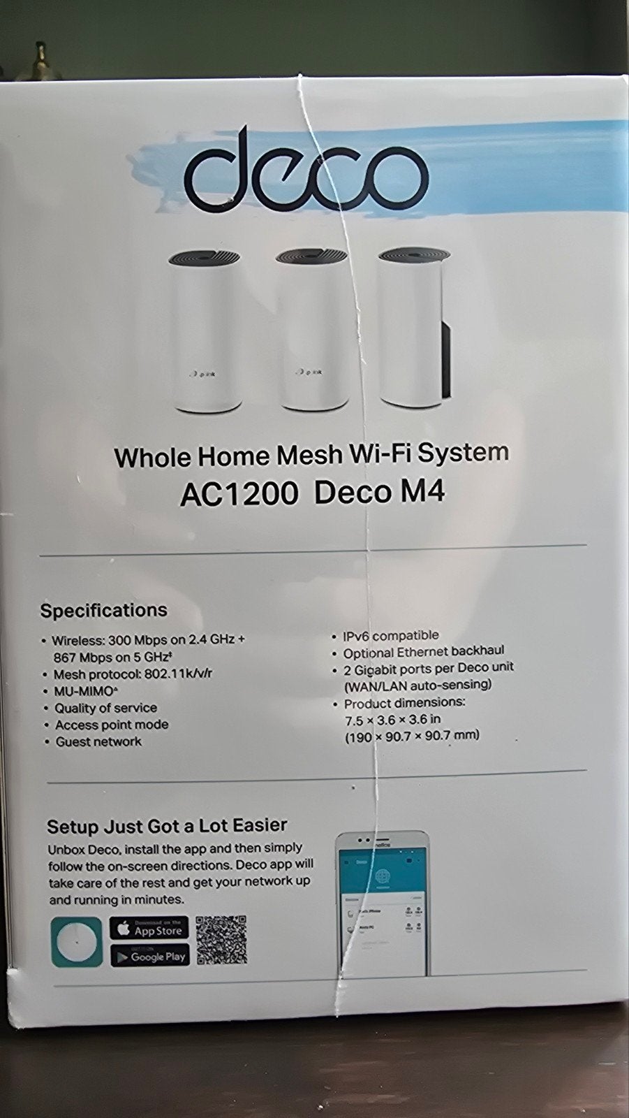 Foto 3 van 3 Wifiversterkers: TP-Link Deco M4 3-pack mesh wifi | nieuw