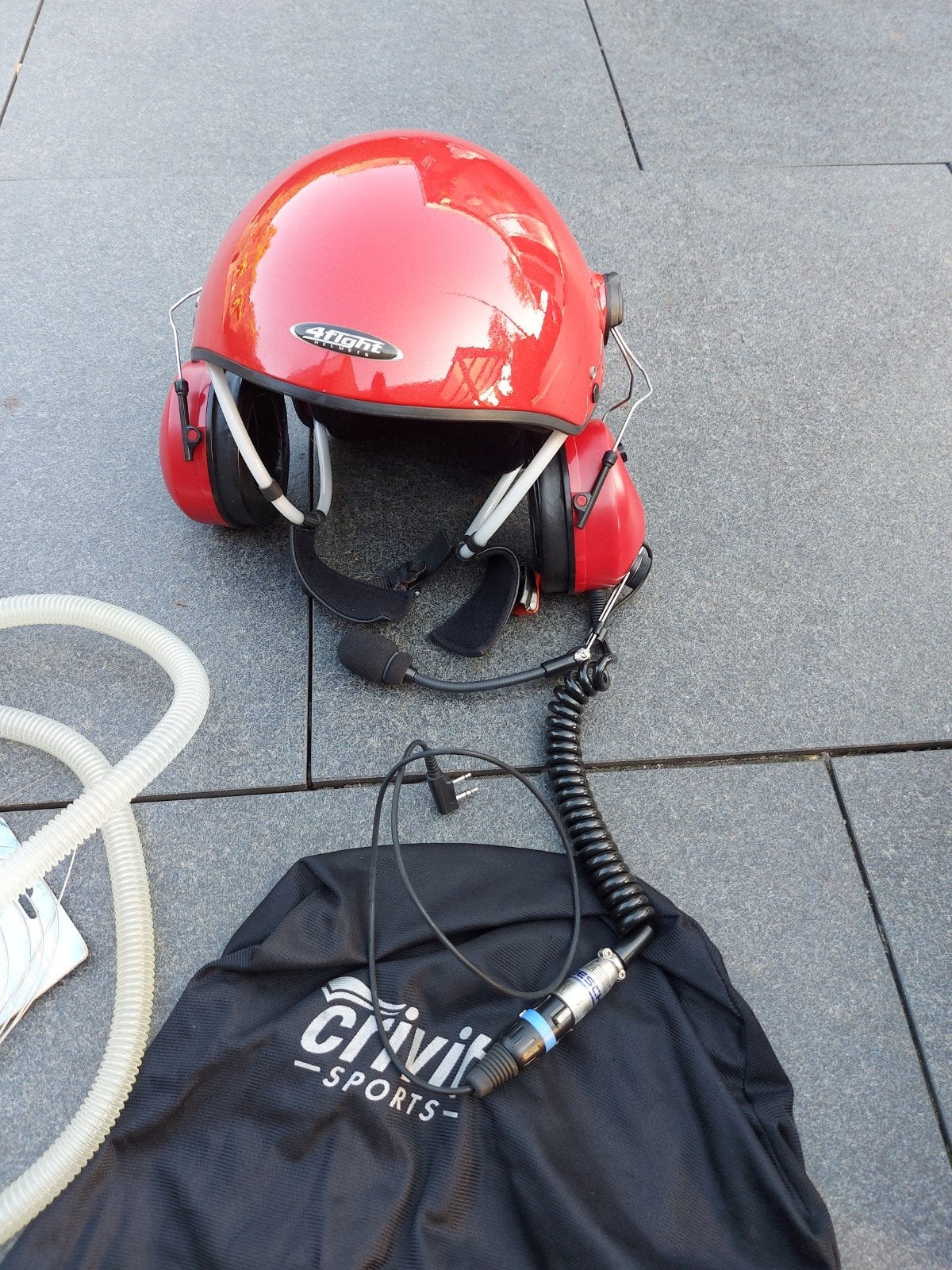 UL Flight Helmet set incl Headset en adapterkabel, Ophalen of Verzenden, Nieuw
