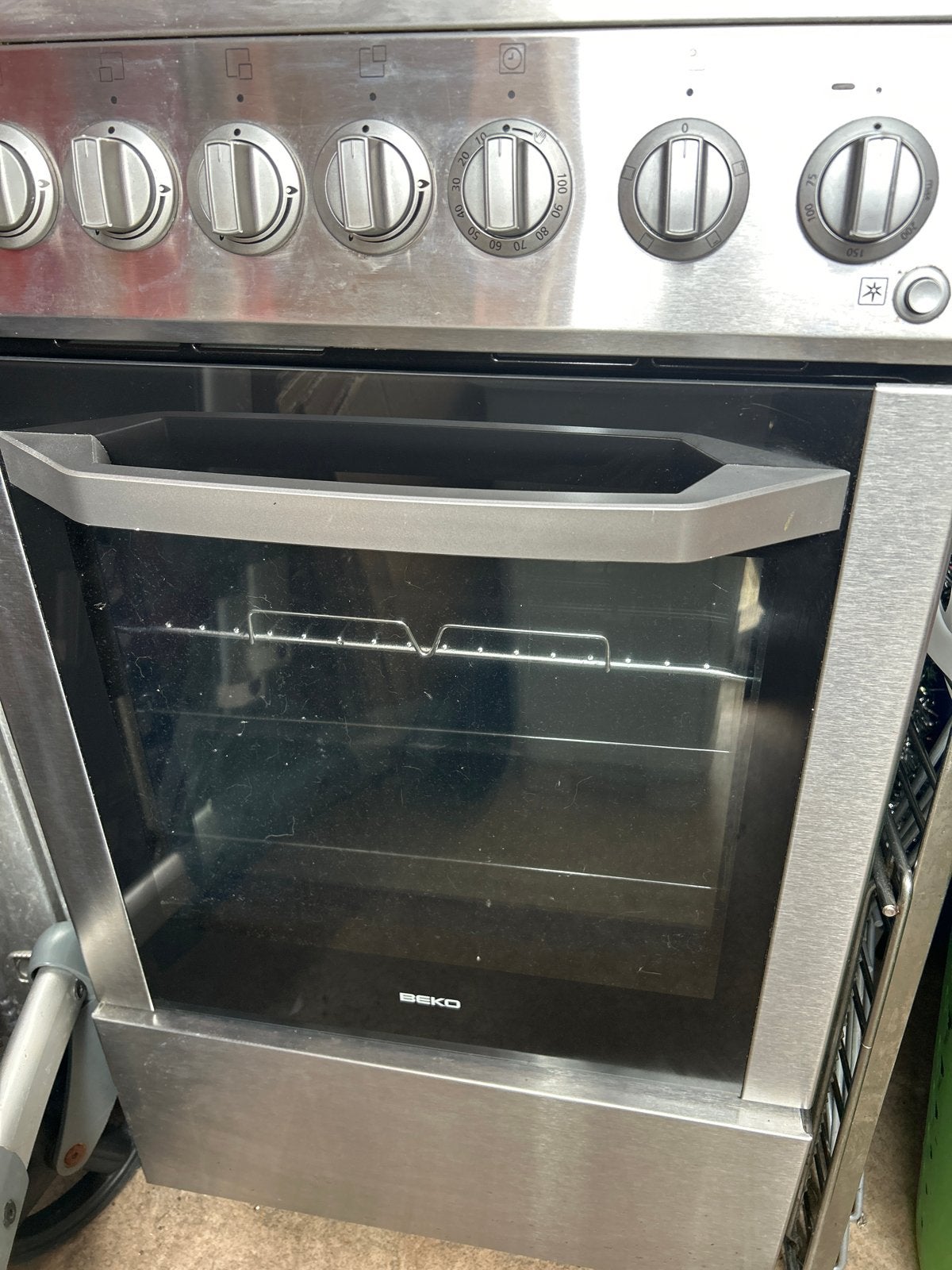 Beko gasfornuis Oven - Roestvrij staal, zo goed als nieuw, Ophalen, Oven, Zo goed als nieuw, Vrijstaand