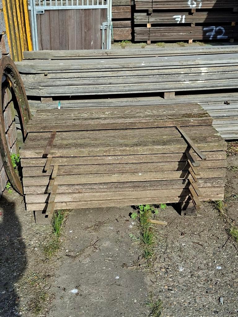 Vlonderplank | hardhout | azobé, Ophalen of Verzenden, Nieuw, Hout