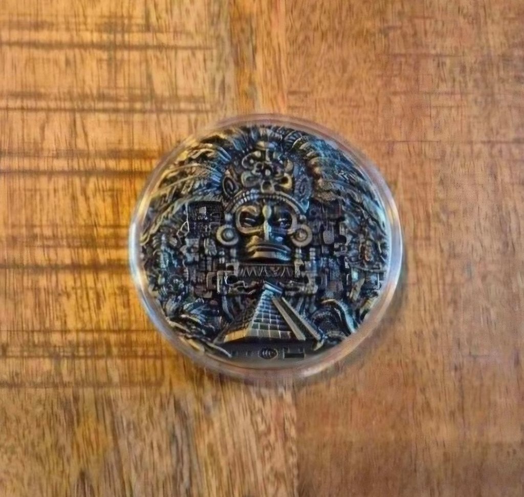 Maya souvenier munt / coin ( Grote munt)., Ophalen of Verzenden, Buitenland, Munten