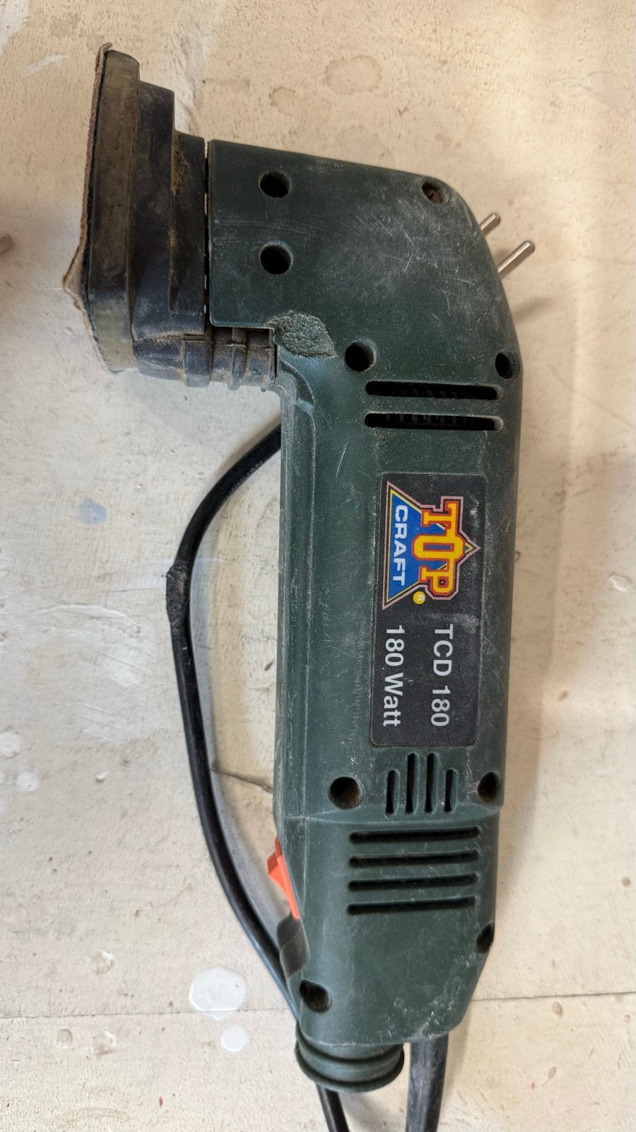 Top Craft TCD 180 Schuurmachine met schuurpapier, Doe-het-zelf en Verbouw, Gereedschap | Schuurmachines, Ophalen of Verzenden