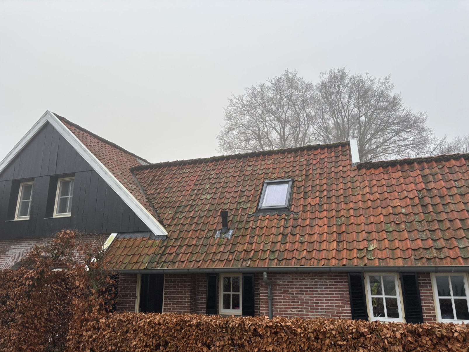 Oud hollandse holle dakpan rood, Ophalen, Steen of Klei, Zo goed als nieuw, 15 m² of meer