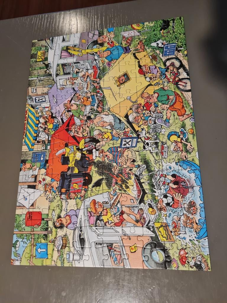 Te koop anwb versie jan van haasteren kampeerpret 81457, Ophalen of Verzenden, Minder dan 500 stukjes, Zo goed als nieuw, Legpuzzel