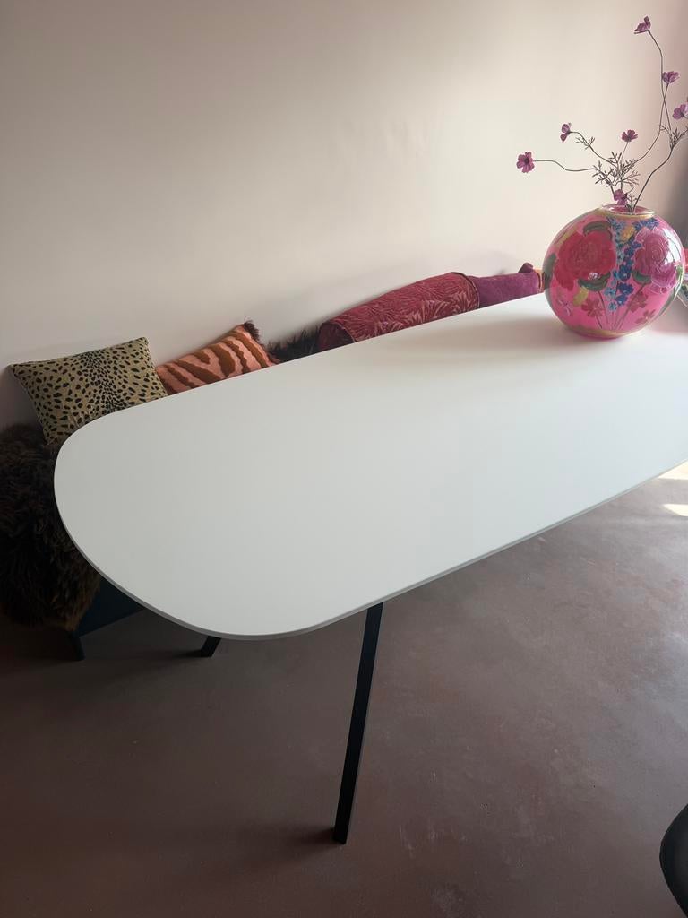 Eettafel Figo Deens Ovaal blad Fenix eijerkamp tafel, Ophalen, 100 tot 150 cm, 200 cm of meer, Zo goed als nieuw