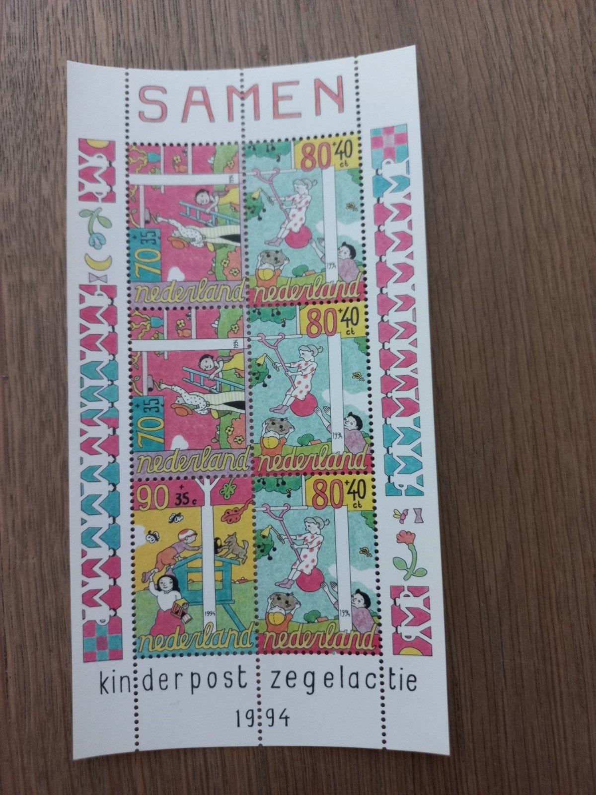 Kinderpostzegels Nederland 1994 - Samen, Ophalen of Verzenden, Na 1940, Postfris