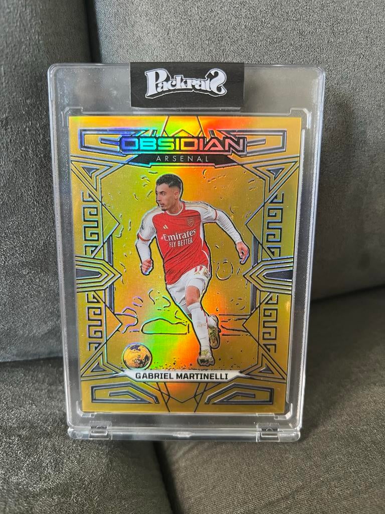 Martinelli Gold /10 Panini Obsidian Arsenal Kaart, Ophalen of Verzenden, Zo goed als nieuw, Buitenlandse clubs, Spelerskaart