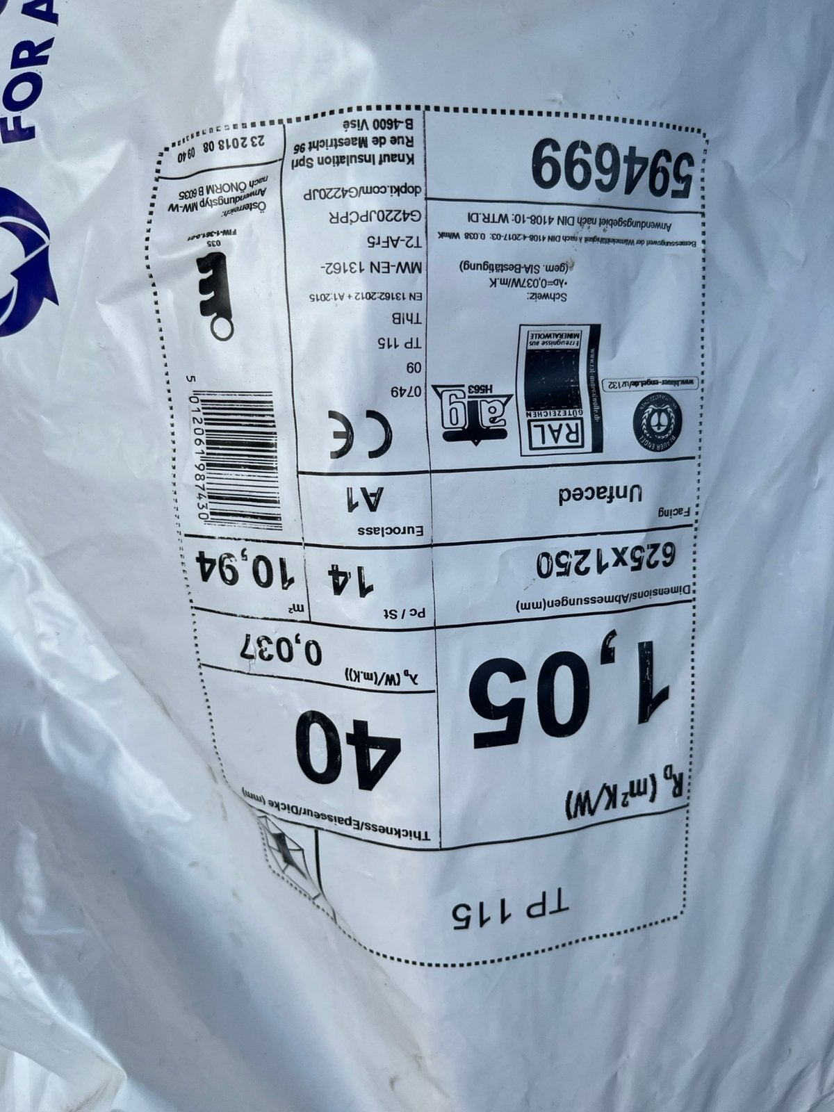 Isolatie, Ophalen, 4 tot 8 cm, Zo goed als nieuw, Hardschuim (Pir)