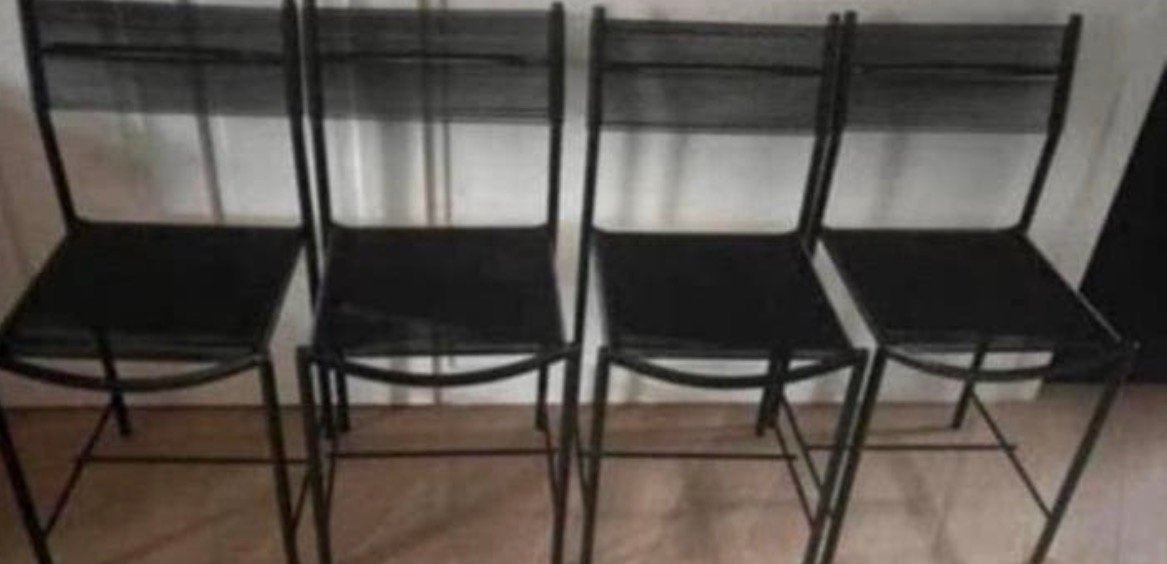 4 Spaghetti stoelen van het merk Alias Giandomenico Belotti, Huis en Inrichting, Ophalen, Zwart, Zo goed als nieuw, Vier