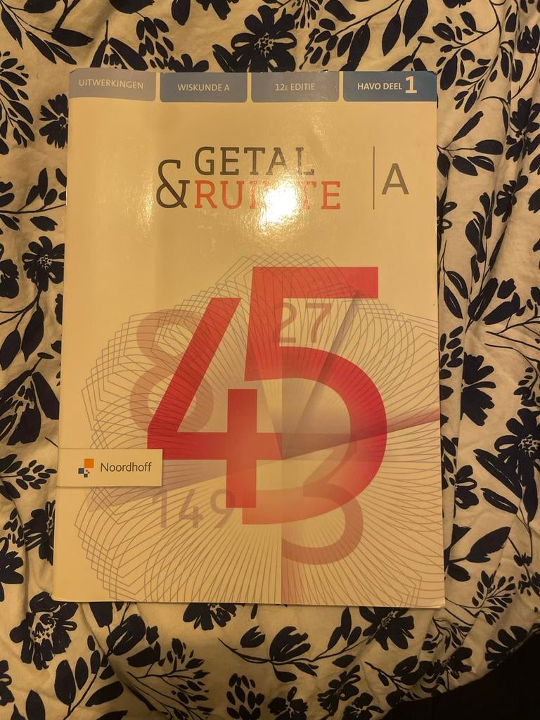 Getal & Ruimte A Uitwerkingen HAVO deel 1, Boeken, Ophalen of Verzenden, Zo goed als nieuw, HAVO, Wiskunde A